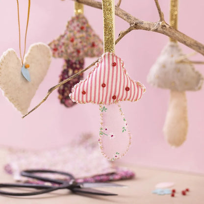 Patchwork stofset geel