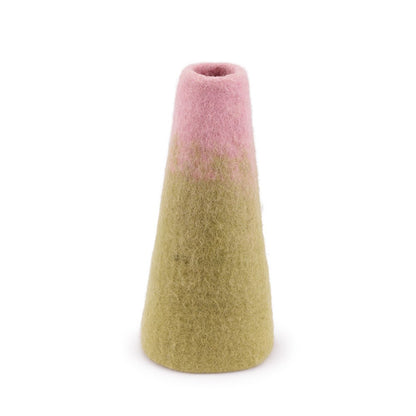 Vaas roze groen medium