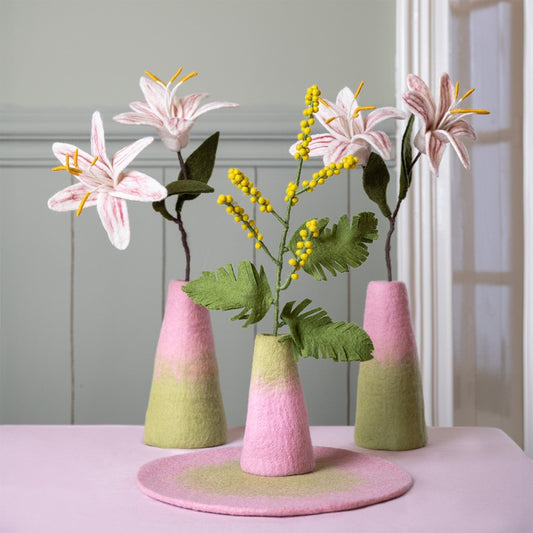 Vaas roze groen small