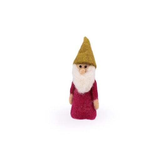 Vingerpopje kabouter burgundy