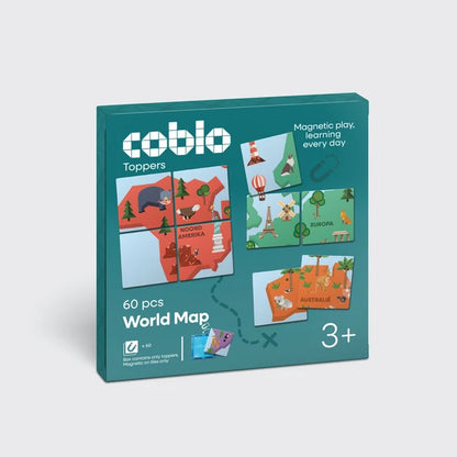 Coblo toppers wereldkaart