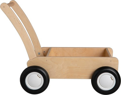 Van Dijk Toys loopwagen/ blokkenkar naturel